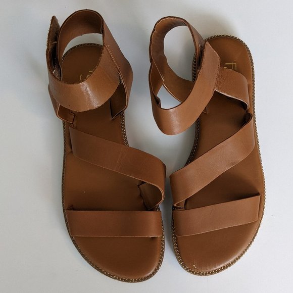 Franco Sarto Shoes - Franco Sarto Sandals - Real Leather - Brown - Size 7.5